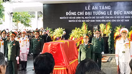 Lời cảm ơn của Ban Lễ tang và gia đình Đại tướng Lê Đức Anh