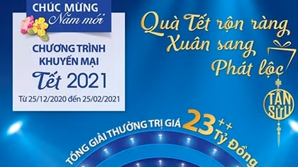 BIDV tung khuyến mãi khủng hơn 23 tỷ đồng Chào đón năm mới