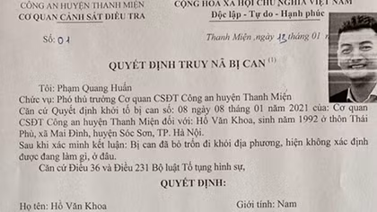 Truy nã đối tượng liên quan đến vụ nổ súng gây rối 
