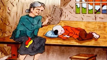 Sang thăm cháu ngoại