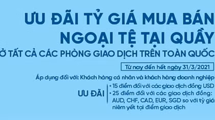 Ưu đãi tỷ giá - Thoải mái giao dịch