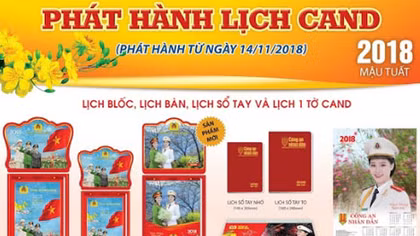 Giới thiệu lịch Công an Nhân dân 2018
