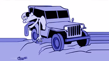 Chiếc xe Jeep đồng nát