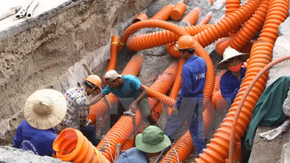 Hạ ngầm đường điện 110 KV qua khu đô thị Phú Lương
