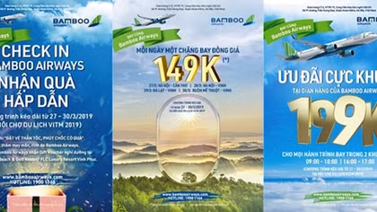 Bamboo Airways bán hàng ngàn vé máy giá từ 149.000đ tại VITM 2019 