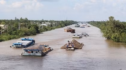 Gỡ “điểm nghẽn” giao thông thủy vùng Đồng bằng sông Cửu Long