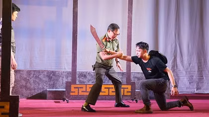 Tự tin đưa hình tượng người chiến sĩ Công an lên sân khấu Cải lương