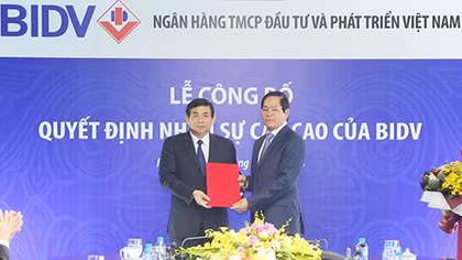BIVD công bố quyết định nhân sự cấp cao
