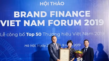 Viettel 2 năm liền dẫn đầu top 10 thương hiệu giá trị nhất Việt Nam
