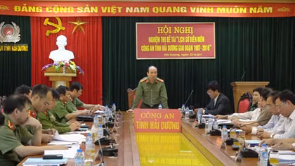 Nghiệm thu đề tài “Lịch sử biên niên Công an tỉnh Hải Dương, giai đoạn 1997 – 2016”