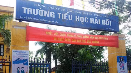 Trường Tiểu học Hải Bối bị tố “lạm thu” nhiều khoản đóng góp đầu năm
