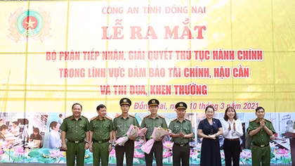 Công an Đồng Nai ra mắt bộ phận tiếp nhận, giải quyết thủ tục hành chính 