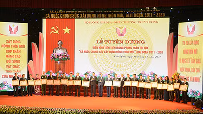 EVN đón nhận Huân chương Lao động hạng Nhất trong xây dựng nông thôn mới