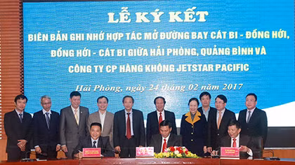 Ký kết hợp tác du lịch Hải Phòng-Quảng Bình
