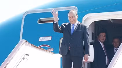 Thủ tướng đến Bắc Kinh, bắt đầu chuyến tham dự Diễn đàn 'Vành đai và Con đường'