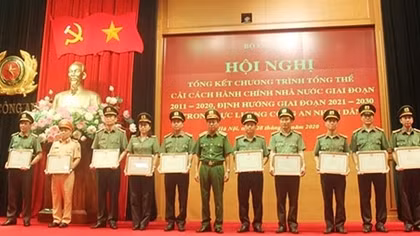 Bộ Công an công bố chỉ số cải cách hành chính, kết quả đo lường sự hài lòng của người dân
