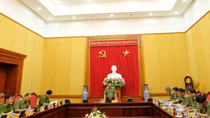 Hội thảo tham gia báo cáo sơ kết công tác 6 tháng đầu năm lực lượng CAND