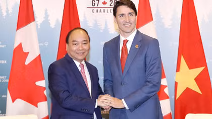 Thủ tướng Nguyễn Xuân Phúc hội đàm với Thủ tướng Canada