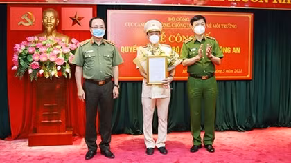 Công bố bổ nhiệm Phó Cục trưởng Cục Cảnh sát PCTP về môi trường