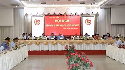 Phó Thủ tướng Thường trực Trương Hòa Bình tiếp xúc cử tri Long An