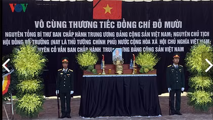 Người dân quê hương Đông Mỹ viếng nguyên Tổng Bí thư Đỗ Mười