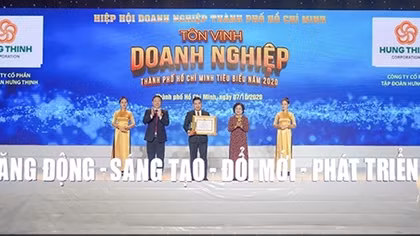 Tập đoàn Hưng Thịnh thắng lớn với loạt giải thưởng Doanh nghiệp, Doanh nhân TP HCM tiêu biểu năm 2020