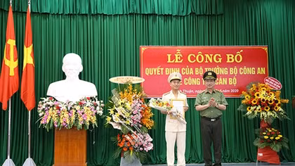 Bổ nhiệm Giám đốc Công an tỉnh Ninh Thuận