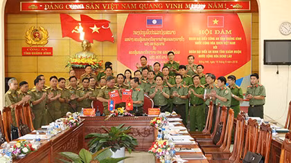 Ký kết biên bản về công tác đảm bảo an ninh biên giới Việt – Lào