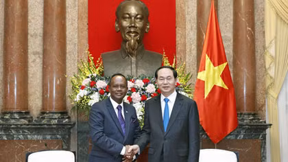 Chủ tịch nước Trần Đại Quang tiếp Bộ trưởng Phủ Tổng thống Madagascar