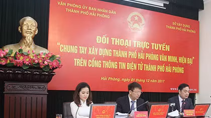 Đối thoại trực tuyến “Chung tay xây dựng thành phố Hải Phòng văn minh, hiện đại”