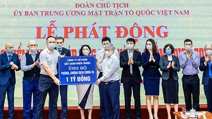 Đất Xanh Miền Trung tài trợ đợt một 1 tỷ đồng mua vaccine phòng COVID-19