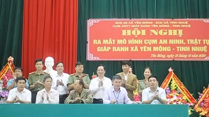 Ra mắt mô hình Cụm ANTT giáp ranh “Yên Mông - Tinh Nhuệ”