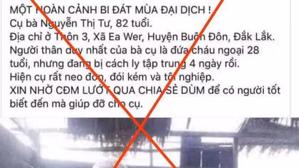 Đăng tin cụ bà neo đơn, đói kém giữa mùa dịch để…câu like