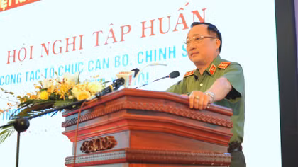 Tập huấn công tác tổ chức cán bộ, chính sách và BHXH trong CAND