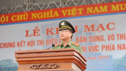 Chung kết Hội thi điều lệnh, bắn súng, võ thuật CAND khu vực phía Nam lần thứ 5