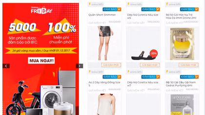 Nhiều mặt hàng giá 0 đồng trong ngày mua sắm trực tuyến