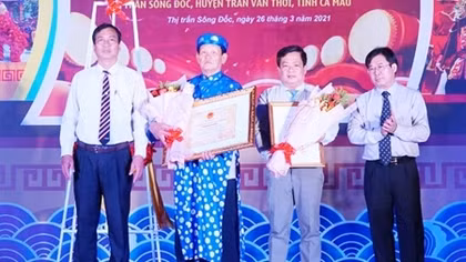 Lễ hội nghinh Ông Sông Đốc là di sản văn hóa phi vật thể Quốc gia