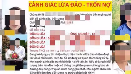 Một giáo viên vay tiền, cả trường bị khủng bố