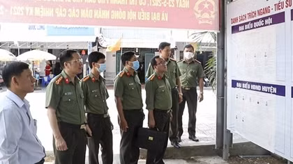 Tăng cường kiểm tra công tác bảo đảm an ninh trật tự bầu cử