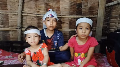 Cha mẹ mất do tai nạn, bỏ lại 3 con thơ dại