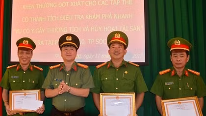 Thưởng “nóng” các đơn vị phá vụ án Trung tá Công an bị chém đêm mùng 5 Tết
