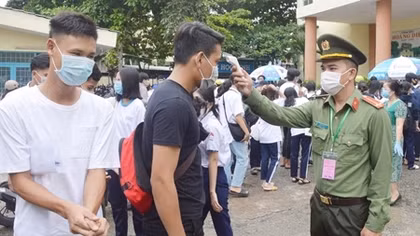 Công an Sóc Trăng bảo vệ an toàn kỳ thi tốt nghiệp THPT năm 2021