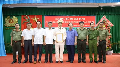 Công an tỉnh Sóc Trăng có thêm một Phó Giám đốc