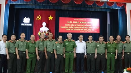 Vận động quần chúng tín đồ Phật giáo Hòa Hảo tham gia bảo đảm an ninh trật tự