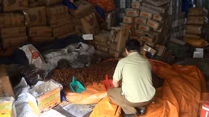 Phát hiện gần 5 tấn mứt bẩn chuẩn bị xuất ra thị trường