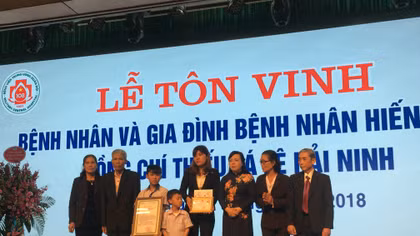 Tôn vinh Thiếu tá Lê Hải Ninh và gia đình anh khi đã hiến tạng cứu sống 6 người