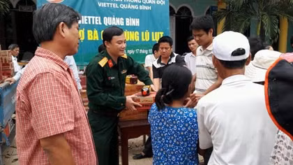 Viettel quyên góp ủng hộ đồng bào miền Trung 12 tỷ đồng