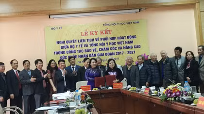 Bộ Y tế và Tổng hội Y học Việt Nam ký kết phối hợp hoạt động 