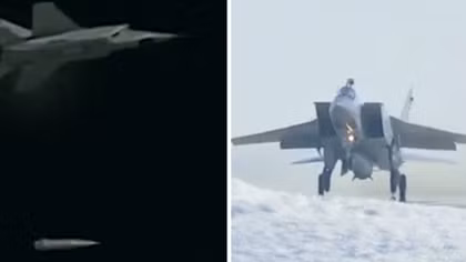 Máy bay chiến đấu MiG-31 bắn thử thành công tên lửa siêu thanh Kinzhal