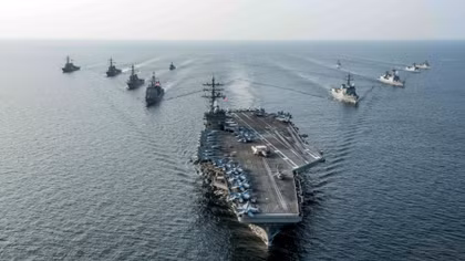 Mỹ điều tàu sân bay đến bán đảo Triều Tiên tập trận cùng Hàn Quốc